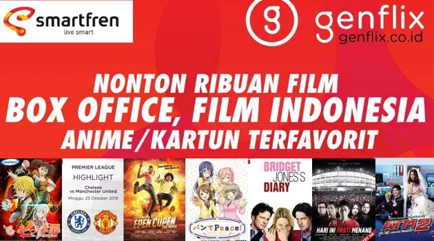 Genflix, Aplikasi Nonton Anime, Bola, Box Office, dan Top Series dari HP mu