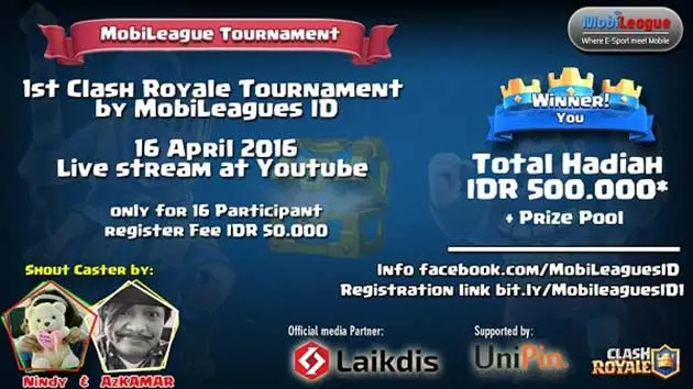 Mobileague Clash Royale Tournament Pertama