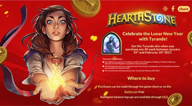 Beli 40 Pack Hearthstone dan Dapatkan Tyrande Whisperwind