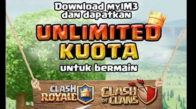 Kuota Gratis Main Clash of Clan dan Clash Royal dari Ayoslide dan MyIM3