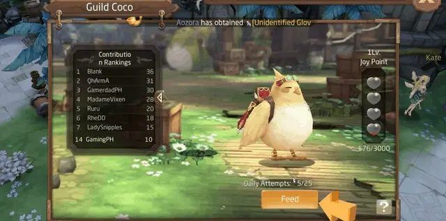 Bagaimana Cara memberi makan Feed Coco di Guild laplace M