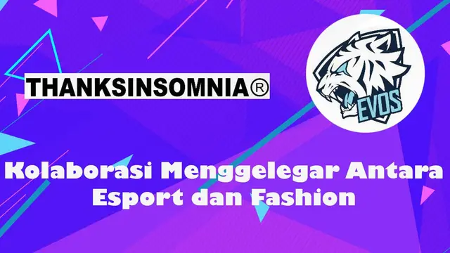 EVOS Esports Menggandeng Thanksinsomnia® Luncurkan Produk Fashion Sebagai Bentuk Kolaborasi Streetwear dengan Esports