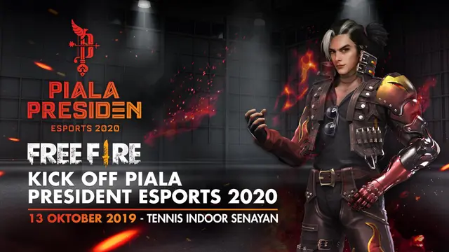 Keseruan Kick Off Piala Presiden Esports 2020 dan Grand Final Free Fire Shopee Indonesia Masters Season 2 di Tennis Indoor Senayan