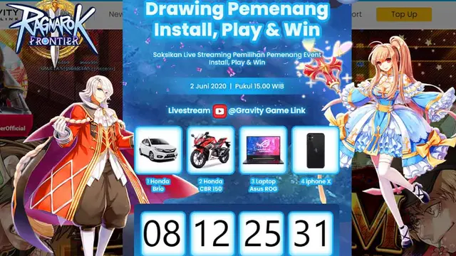 Apakah kamu pemenang Mobil Honda Brio dari Ragnarok Frontier?