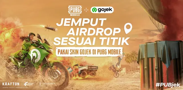 Kolaborasi PUBG MOBILE x Gojek Hadirkan Skin Eksklusif #PUBGJEK untukSemuaPemain