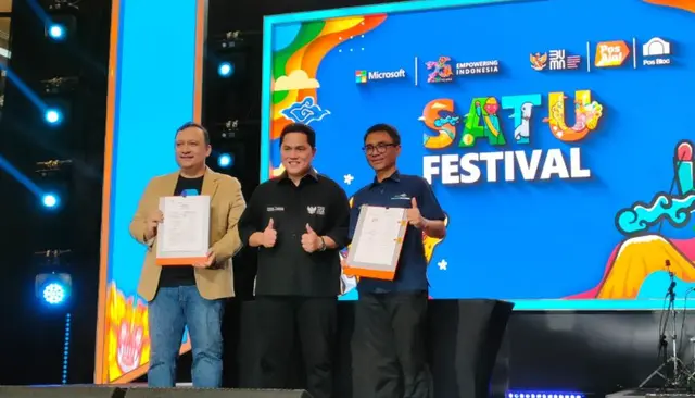 Microsoft Indonesia dan Pos Indonesia Realisasikan Potensi Ekonomi Digital Indonesia Melalui Inisiatif SATU Karya Festival