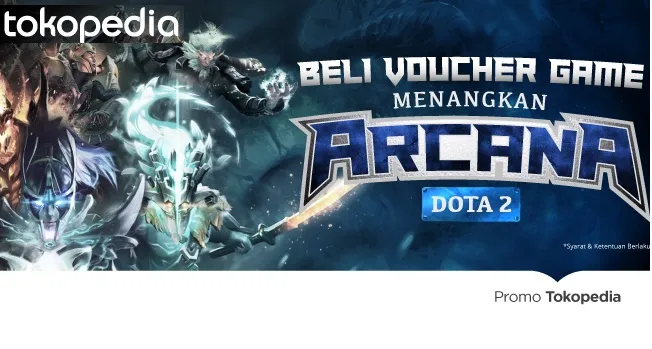 Beli Voucher Game Dari Aplikasi Tokopedia di Hape mu Berhadiah Arcana Tanpa Diundi