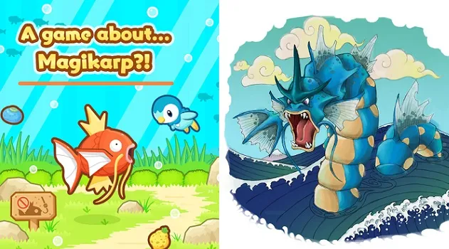 Saatnya Evolusi Menjadi Pokemon Terkuat, Gyarados, di Magikarp Jump