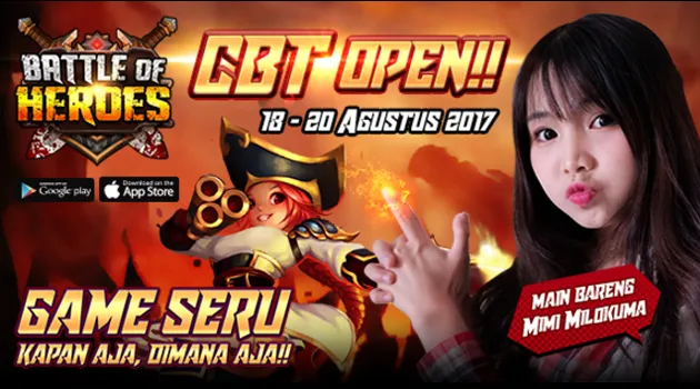 Main Bareng Mimi Milokuma di Battle of Heroes dari 8Elements