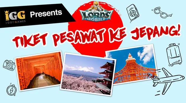 Lord Mobile Bagai Raja, Bagi-Bagi hadiah tiket Ke Jepang, Eropa dan iPhone X