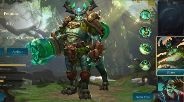 Hero Baldum AOV bisa kalian dapatkan secara Gratis September Ini