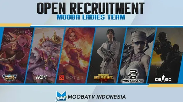 Punya Ladies Team untuk Esport? Bergabunglah bersama MoobaTV