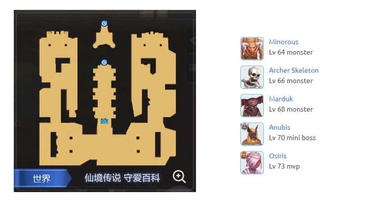 Pyramid-2F-Map-Ragnarok-M-Eternal-Love
