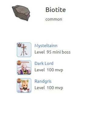 biotite Ragnarok M Eternal Love