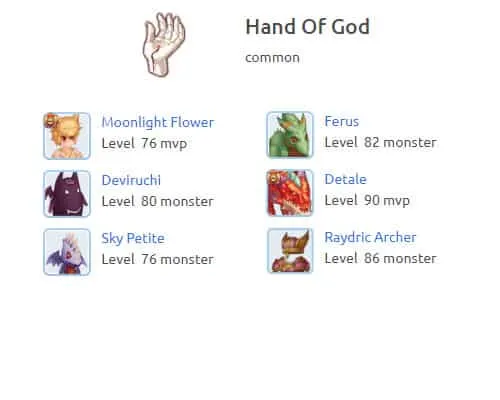 hand-of-god Ragnarok M Eternal Love
