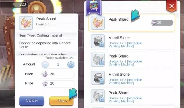 peak shard ragnarok m eternal love
