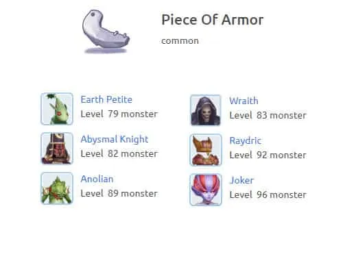 piece-of-armor ragnarok m eternal love