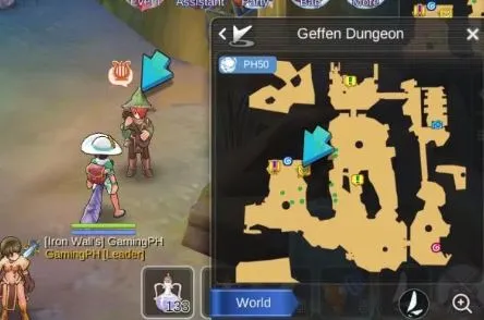 quest bard Geffen dungeon