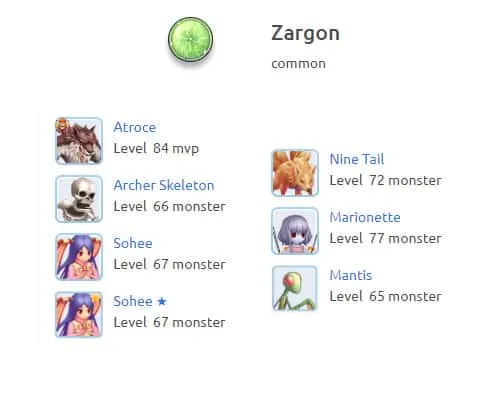 zargon ragnarok M eternal Love