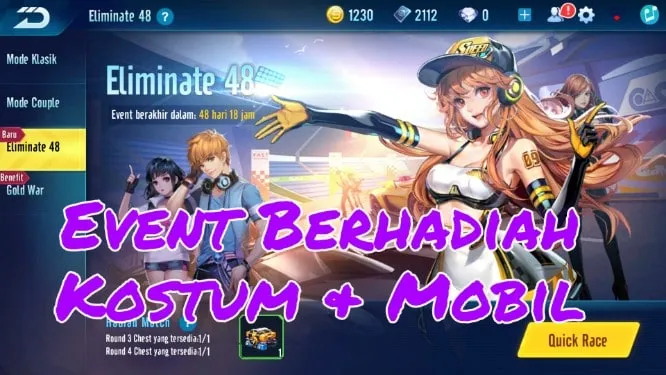 Event Berhadiah Eliminate 48 Garena Speed Drifters