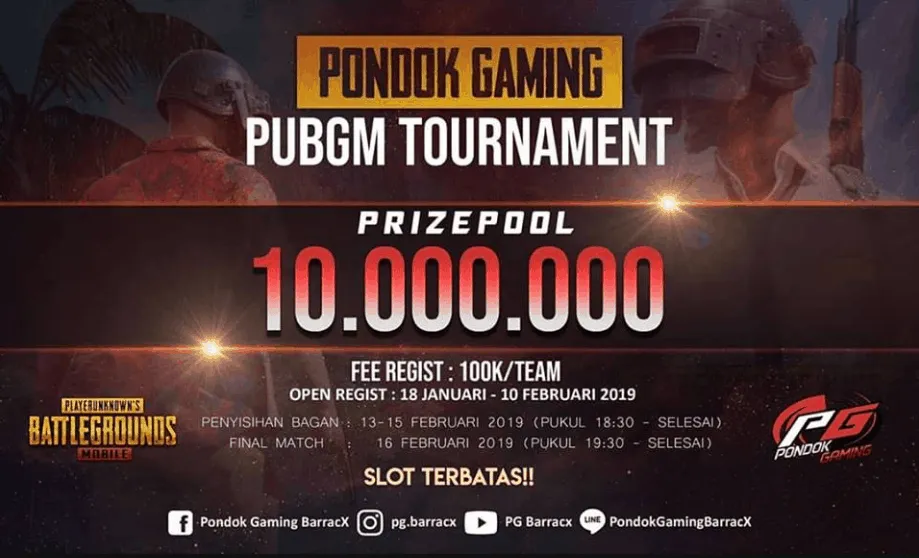 Pondok Gaming PUBG Mobile tournament