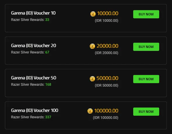 Top Up Garena Speed Drifters