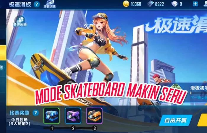 Mode Baru Balapan Pakai Skateboard di Speed Drifters