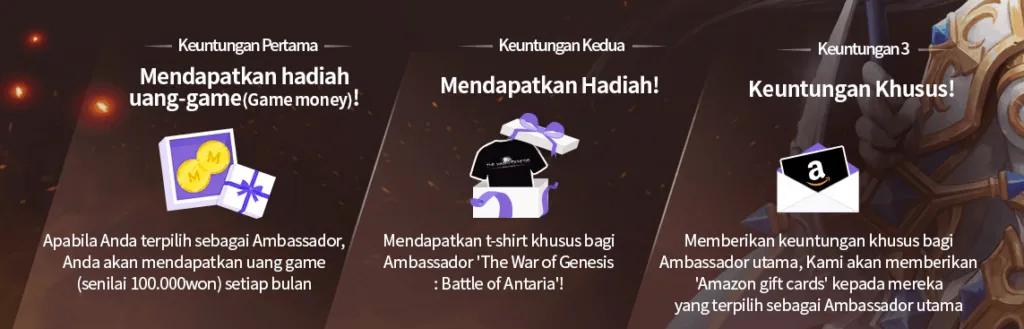 War Of Genesis Rekrut Global Ambassador