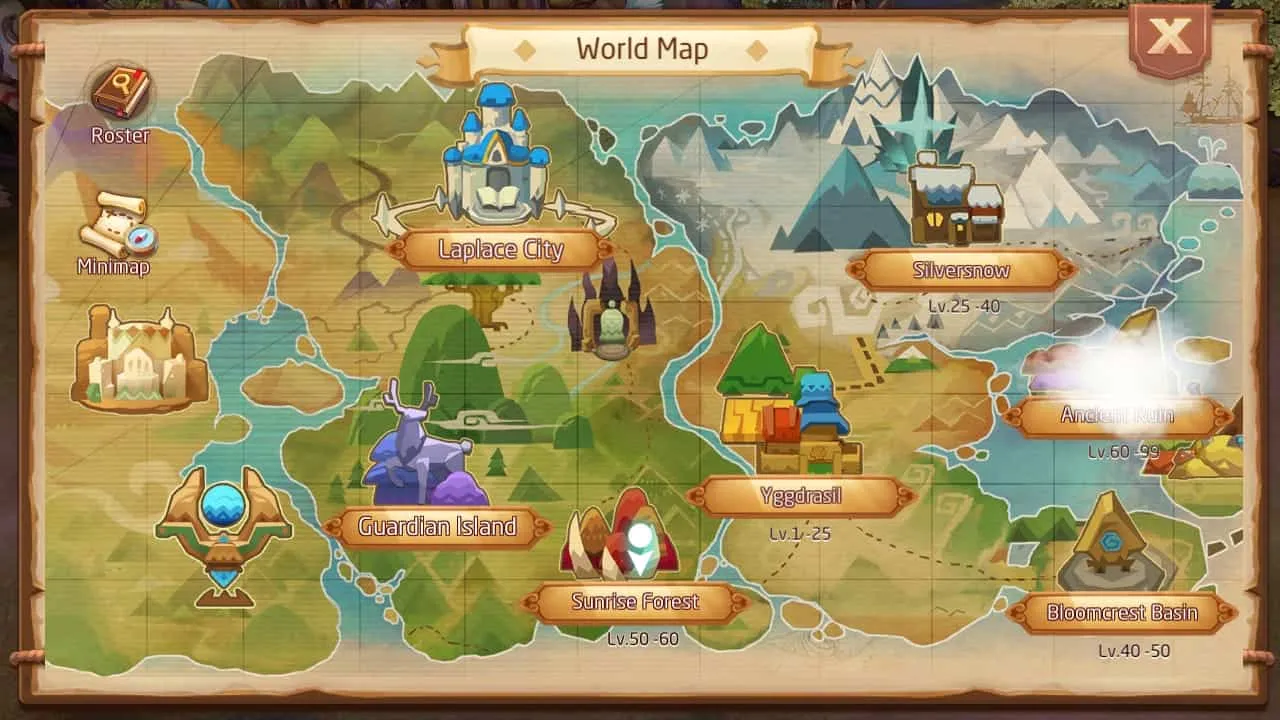 Cheat Sheet Lokasi World boss spawn di game mobile Laplace M