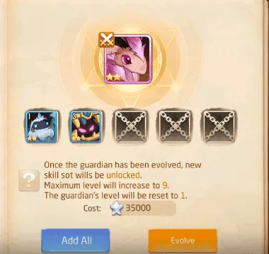 Star up evolve Guardian Laplace M