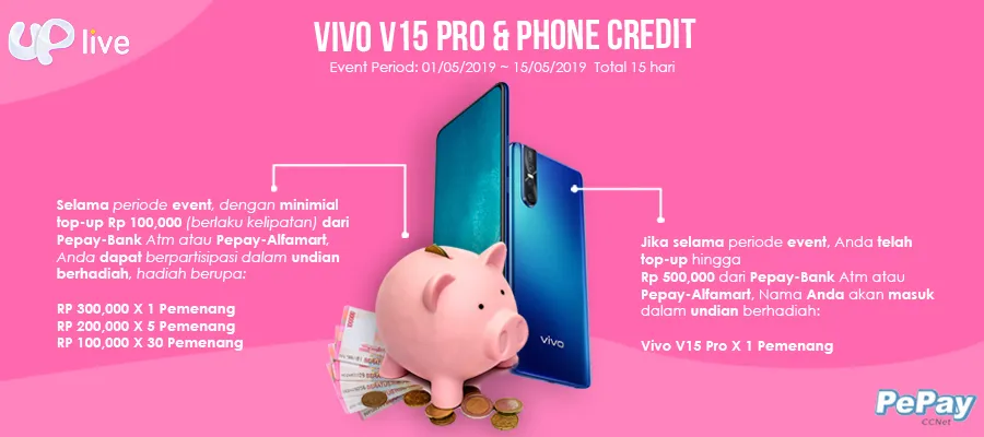 Modal 500 Ribu, Bawa Pulang Vivo V15 Pro dari Mimopay