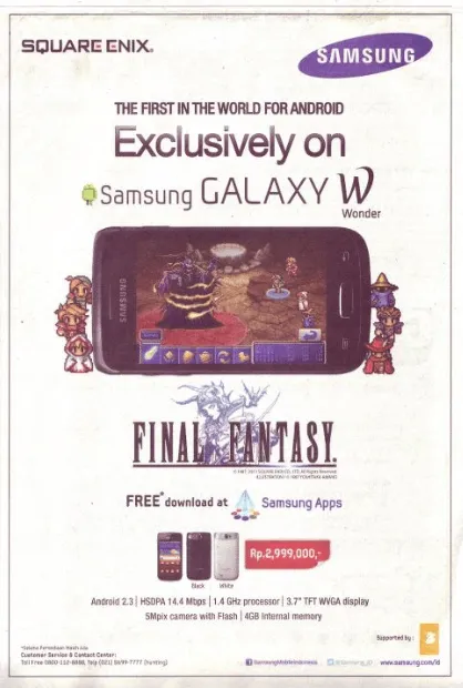 Final Fantasy 1 Android Berbahasa Indonesia