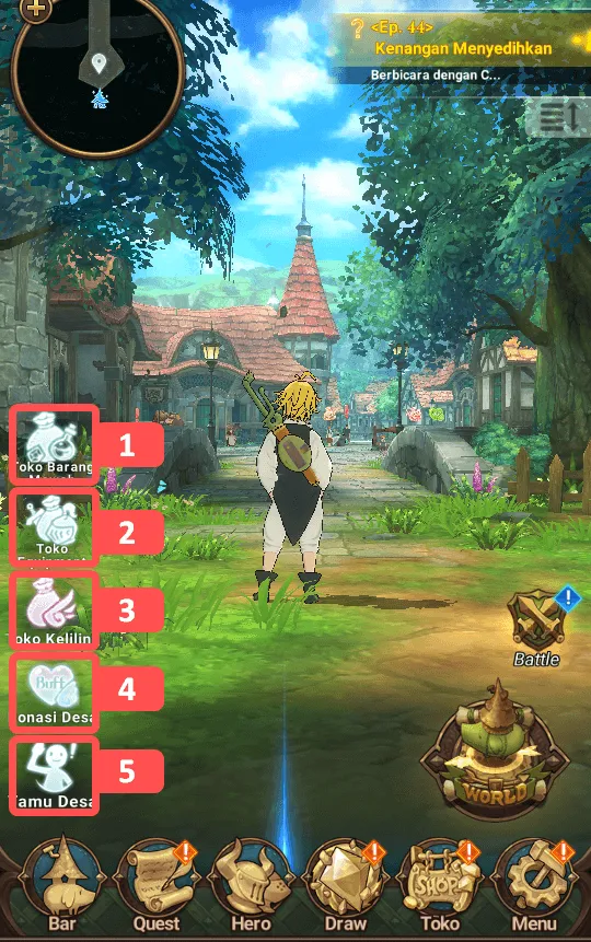 Panduan Desa Seven Deadly Sins