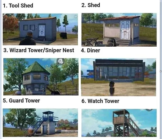 Cheat Sheet PUBGM kenali 25 Daftar nama bangunan demi taktik