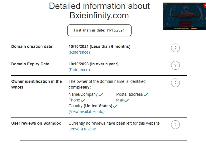 Bxie Infinity Scam atau tidak?