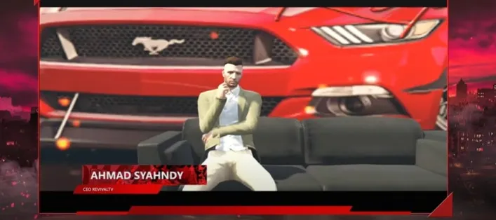 Ahmad Syahndy pada press conference J-Town server GTA Role Play