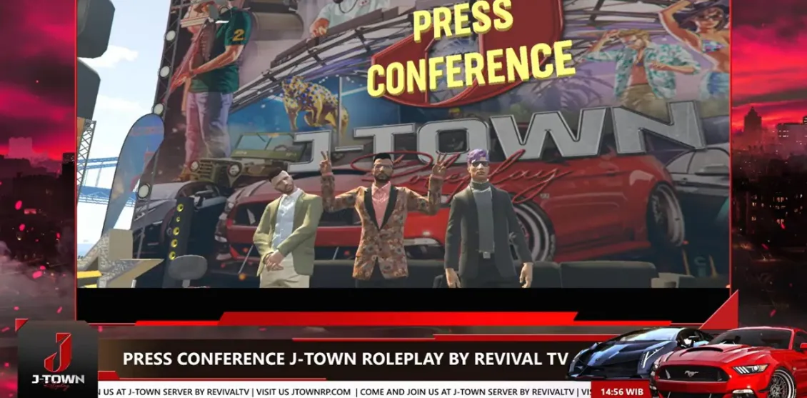 Mabar di Server GTA Role Play J-Town Skuy, Kolaborasi RevivalTV dan Mancave