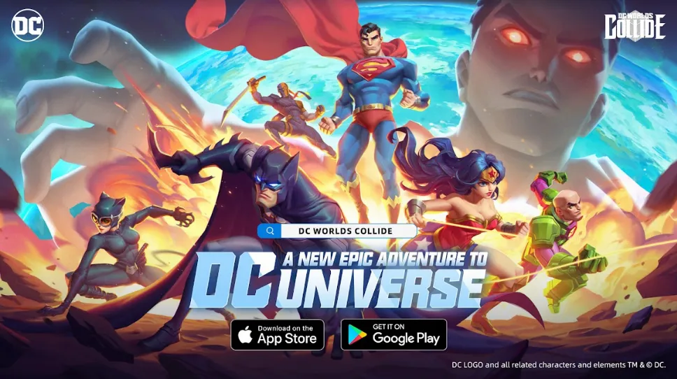 Game RPG Kartu Mobile berlisensi DC terbaru "DC Worlds Collide", resmi tersedia pada 28 April dengan karakter dan cerita baru