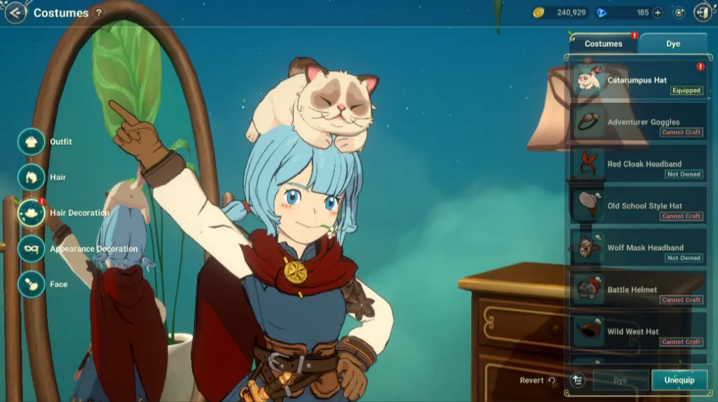 cara dapetin catarumpus hat di ni no kuni cross worlds