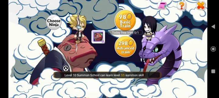Fitur penambahan skill melalui Summon School