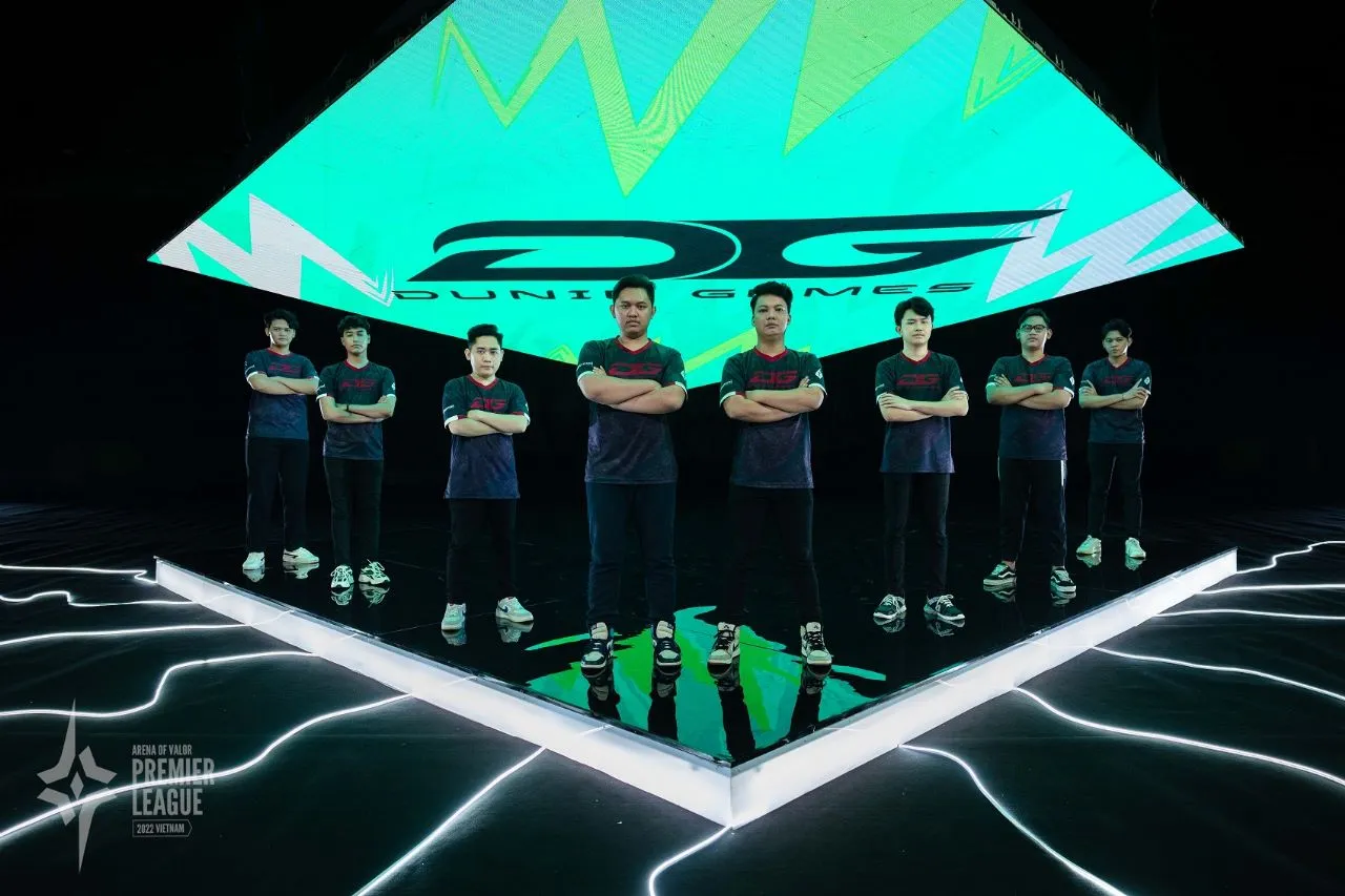 Tim Dunia Games (DG) Esports Wakili Indonesia di Ajang Arena of Valor (AOV) Premier League 2022 yang Diselenggarakan di Vietnam