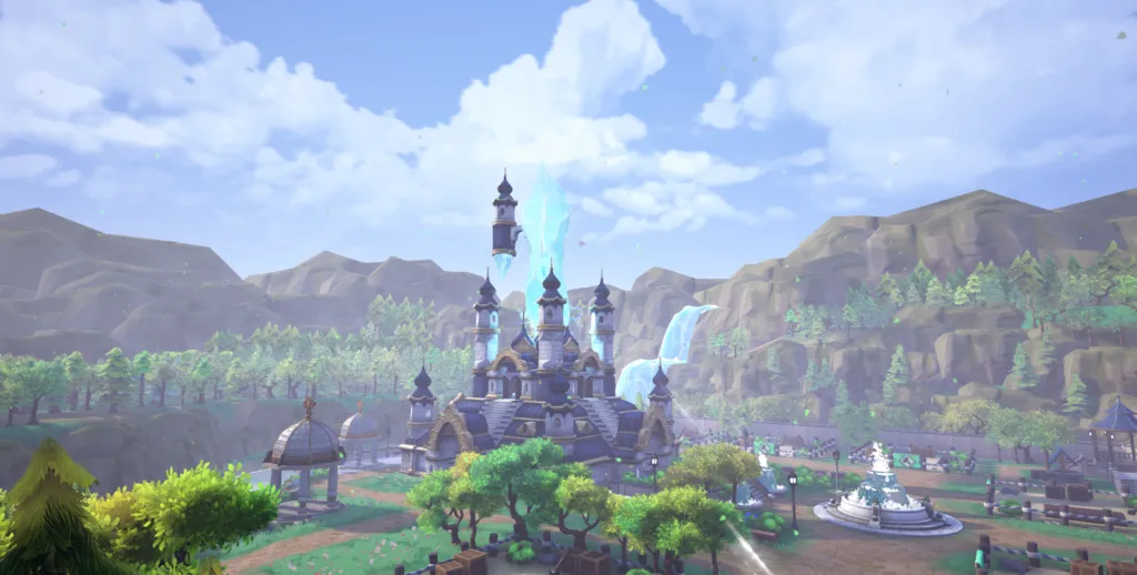 Tampilan akademi Valthirian Arc: Hero School Story 2