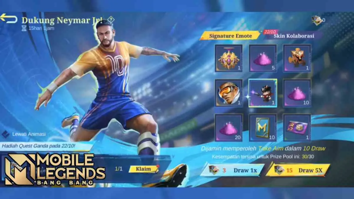 Rayakan Kick-off World Cup dengan Skin Kolaborasi Terbaru Neymar x Mobile Legends: Bang Bang