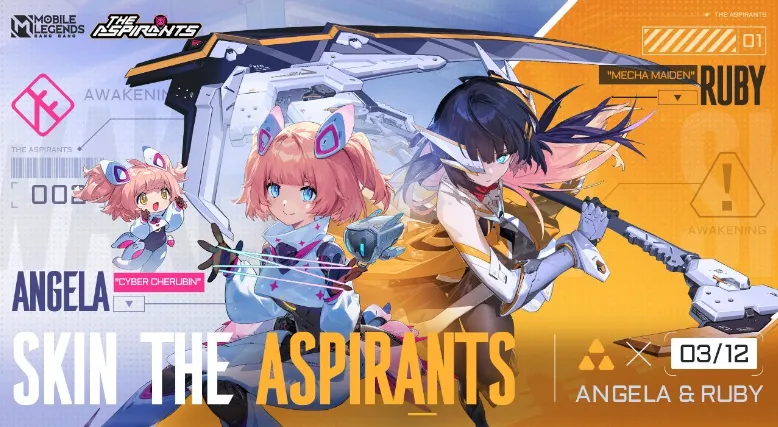 Skin Bergaya Anime Terbaru Mobile Legends: Bang Bang! Ruby dan Angela Dapatkan Skin The Aspirants