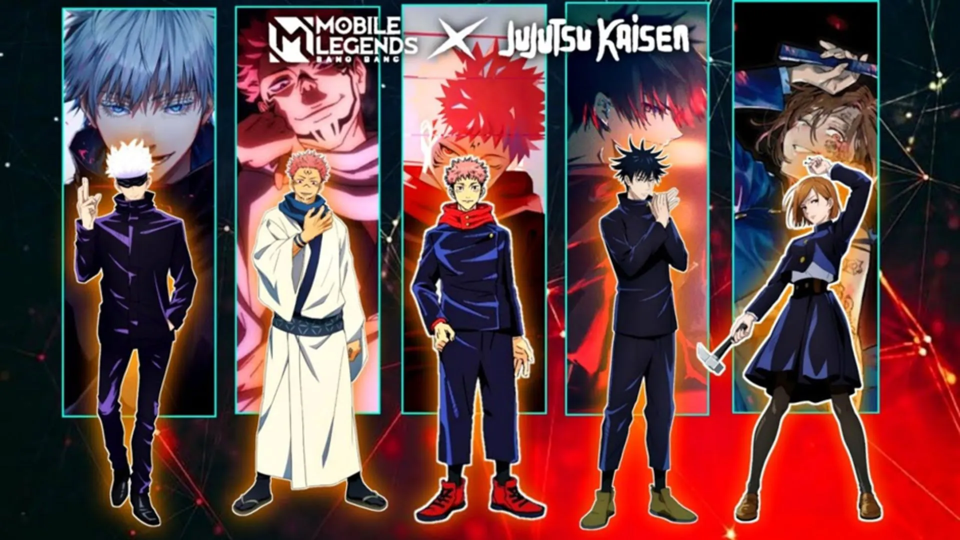 Bedah 4 Skin Karakter dalam Kolab Mobile Legend Bang Bang dan Jujutsu Kaisen