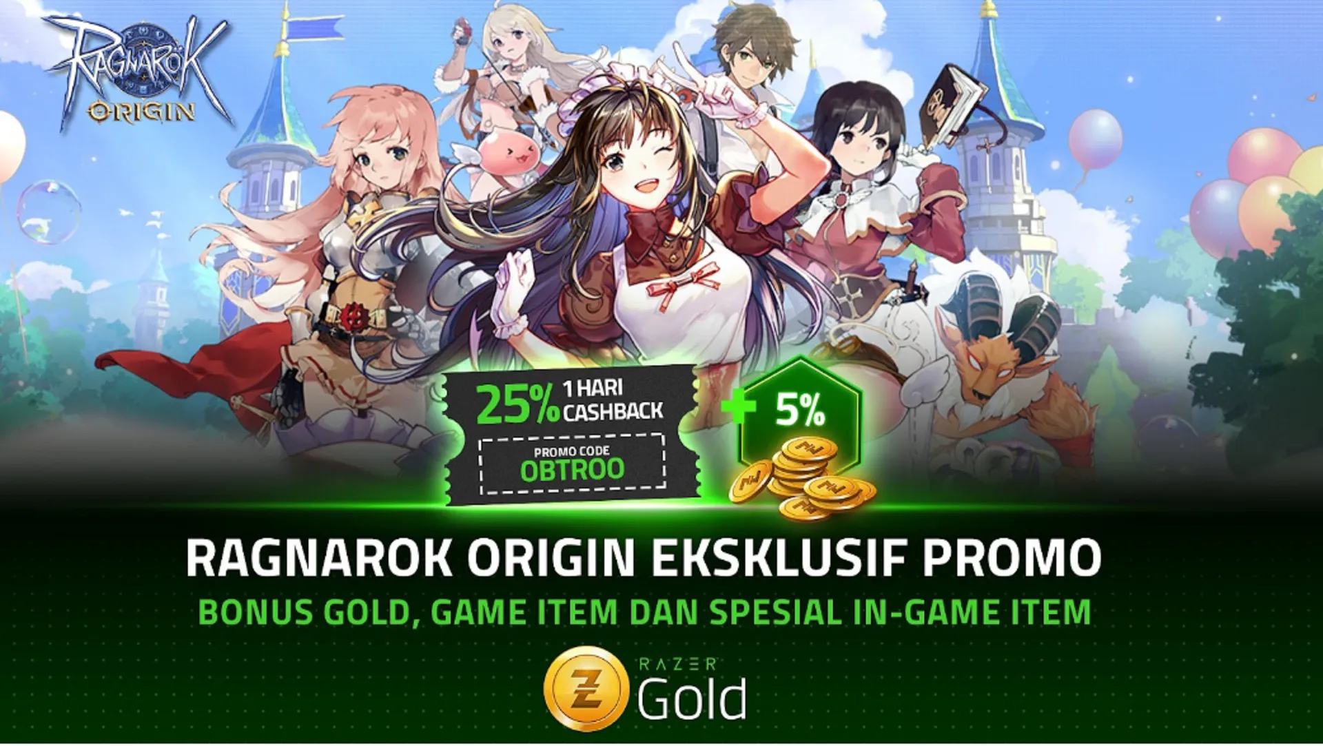 ROO Rilis di Indonesia, Razer Gold Hadir Sebagai Partner Eksklusif Ragnarok Origin, bikin mabar makin Seru!
