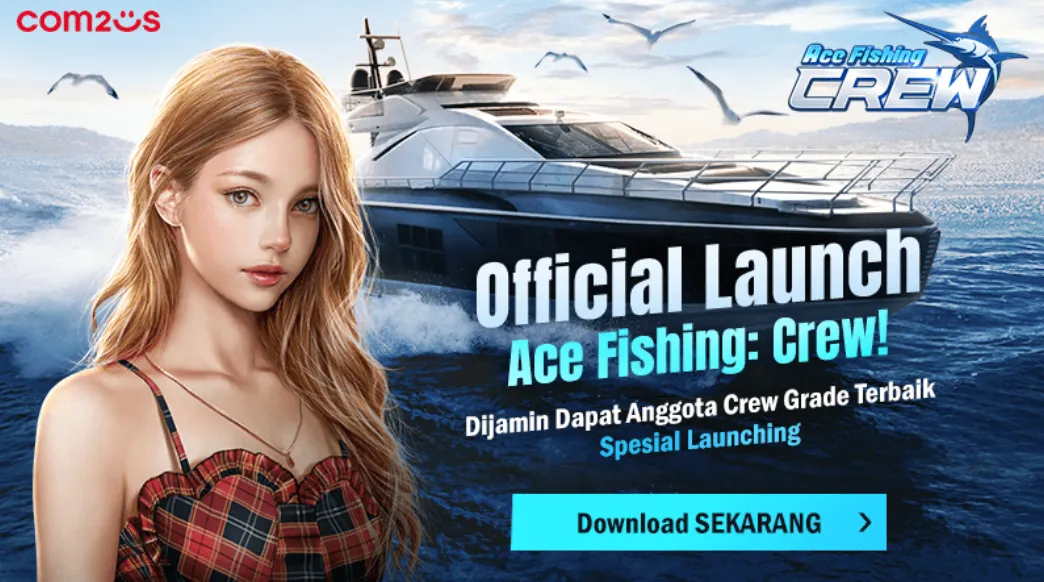Mancing Mania, saatnya strike di game Ace Fishing: Crew dari Com2uS