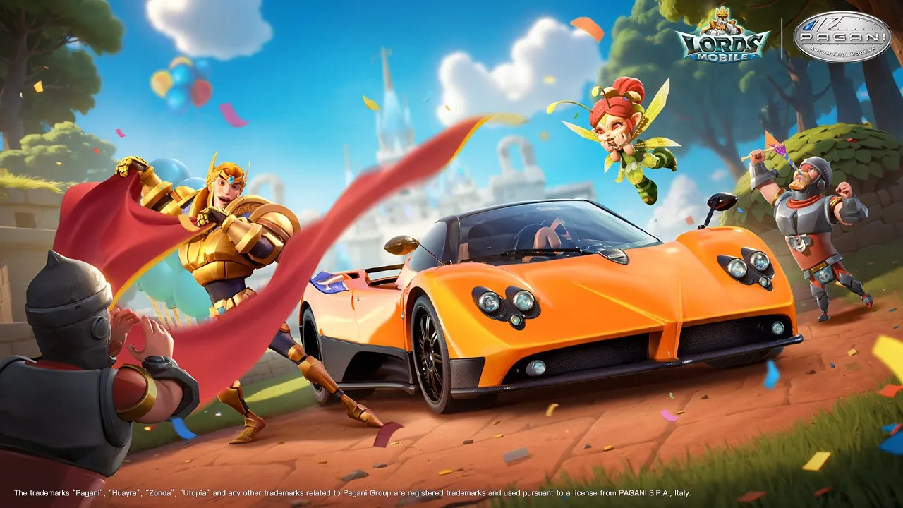 Lords Mobile Rayakan Ultah ke-8 dengan Kolab bersama Hypercar Pagani