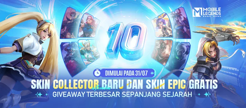Sambut Ulang Tahun ke-10, Moonton Adakan Giveaway Terbesar Sepanjang Sejarah Mobile Legends: Bang Bang