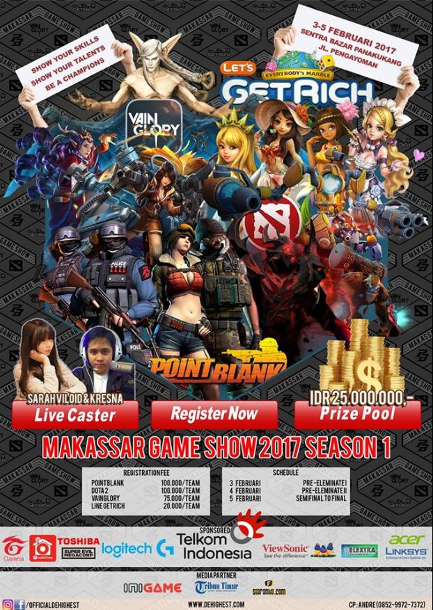 Event Game Terpanas dari Timur Indonesia, Makassar Game Show 2017